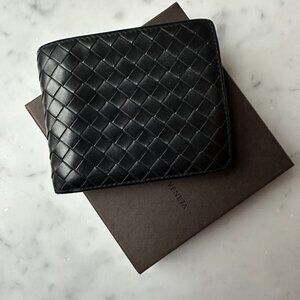 Bottega Veneta Intrecciato Bi-Fold Wallet w/ Coin Purse